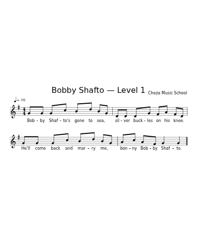 Bobby Shafto — Level 1