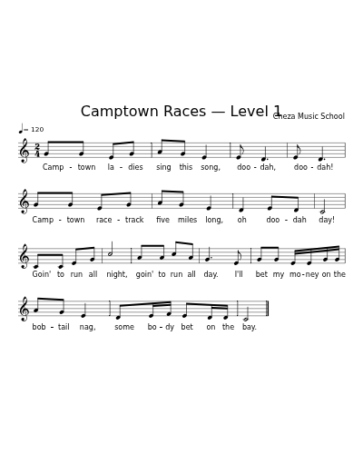 Camptown Races — Level 1