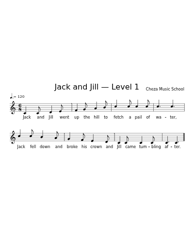Jack and Jill — Level 1