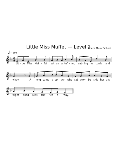 Little Miss Muffet — Level 1