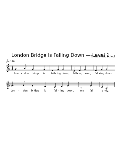London Bridge Is Falling Down — Level 1
