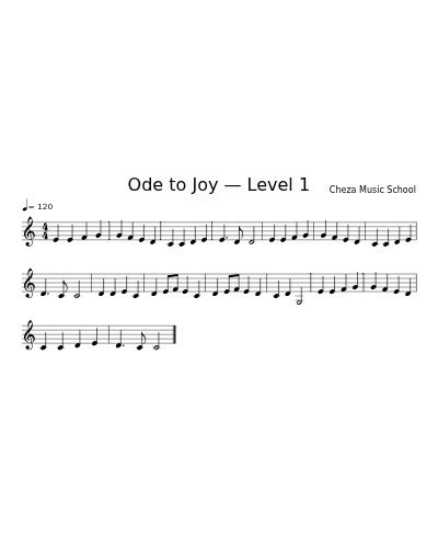 Ode to Joy — Level 1