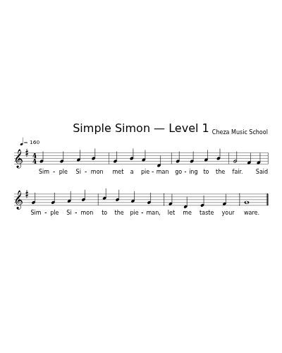 Simple Simon — Level 1