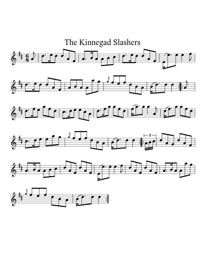 The Kinnegad Slashers (Version 3) sheet music preview