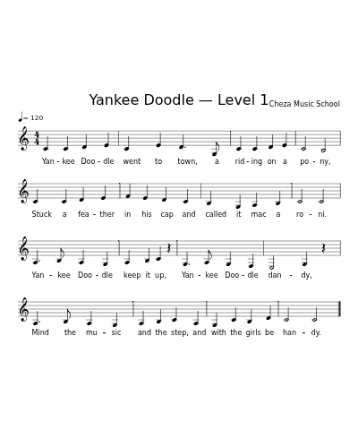 Yankee Doodle — Level 1