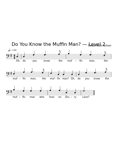 Do You Know the Muffin Man? — Level 2