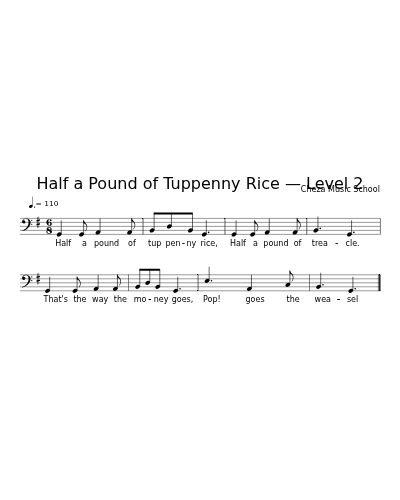 Half a Pound of Tuppenny Rice — Level 2