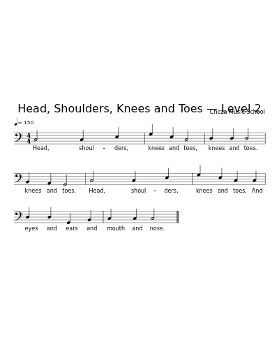 Head, Shoulders, Knees and Toes — Level 2