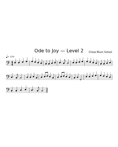 Ode to Joy — Level 2