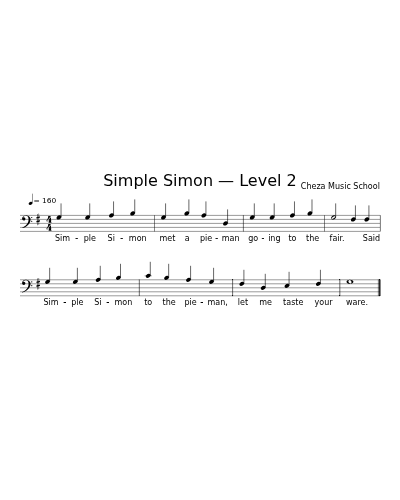 Simple Simon — Level 2