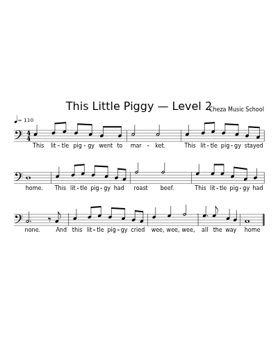 This Little Piggy — Level 2
