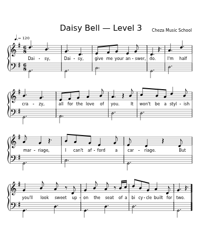 Daisy Bell — Level 3