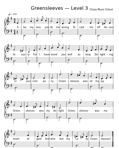 Greensleeves — Level 3