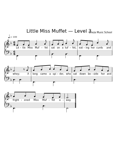 Little Miss Muffet — Level 3