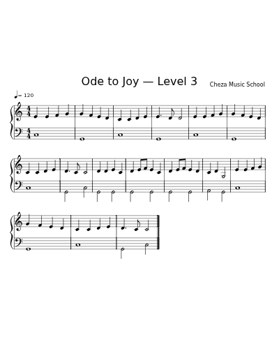 Ode to Joy — Level 3