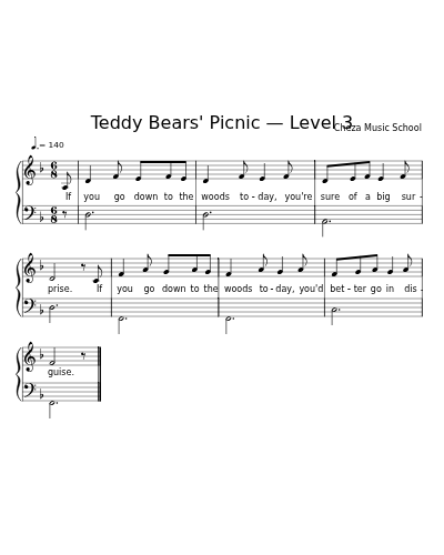 Teddy Bears' Picnic — Level 3