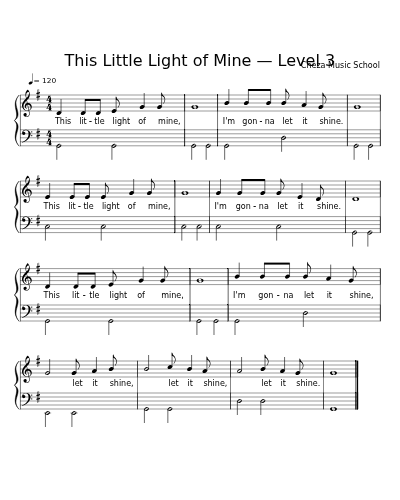 This Little Light of Mine — Level 3