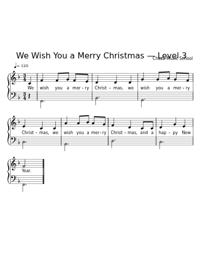 We Wish You a Merry Christmas — Level 3 preview