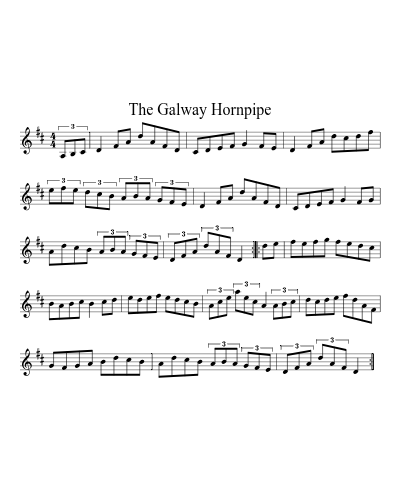 The Galway hornpipe (Version 3)