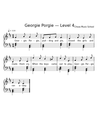 Georgie Porgie — Level 4