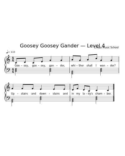 Goosey Goosey Gander — Level 4