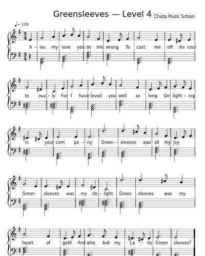 Greensleeves — Level 4