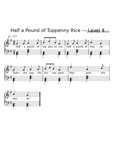 Half a Pound of Tuppenny Rice — Level 4