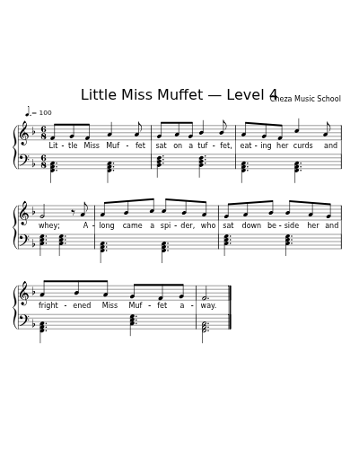 Little Miss Muffet — Level 4