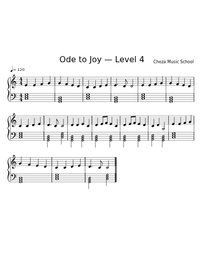 Ode to Joy — Level 4
