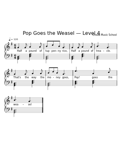 Pop Goes the Weasel — Level 4