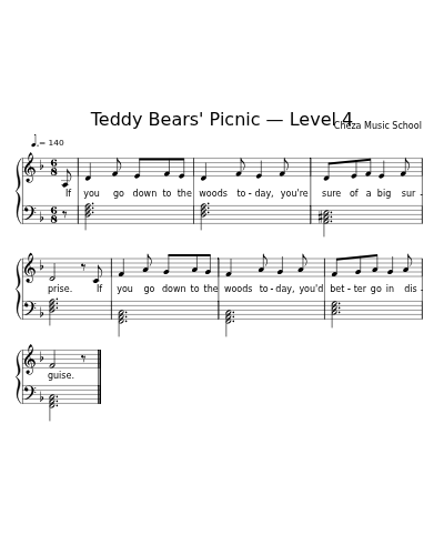Teddy Bears' Picnic — Level 4