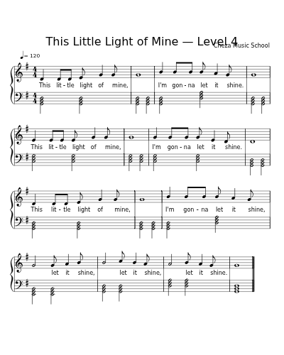 This Little Light of Mine — Level 4