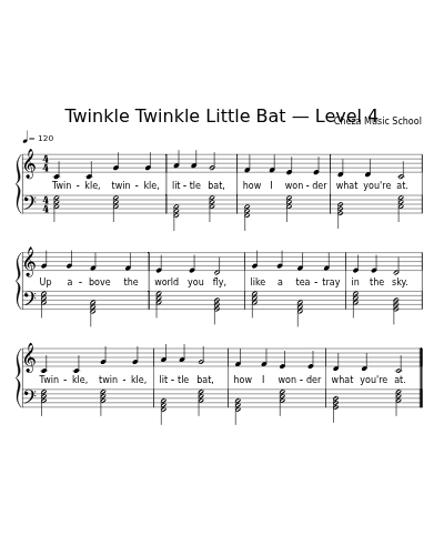 Twinkle Twinkle Little Bat — Level 4