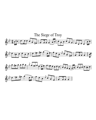 The Siege of Troy sheet music preview