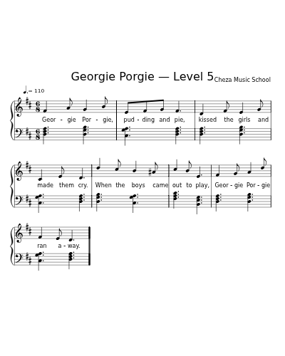 Georgie Porgie — Level 5