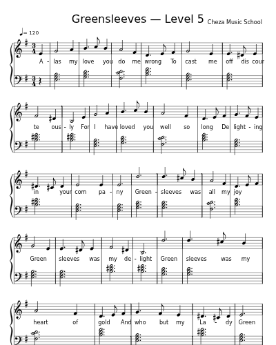 Greensleeves — Level 5