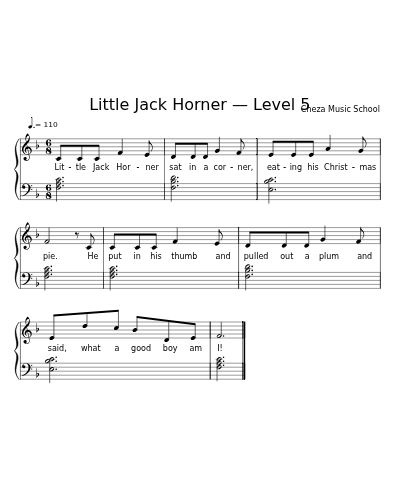 Little Jack Horner — Level 5