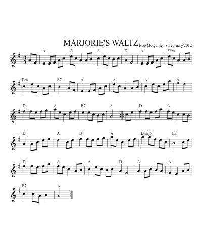 MARJORIE'S WALTZ