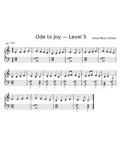 Ode to Joy — Level 5