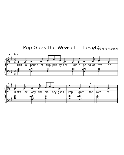 Pop Goes the Weasel — Level 5