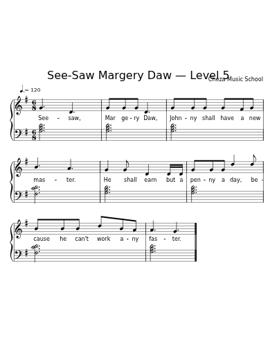 See-Saw Margery Daw — Level 5