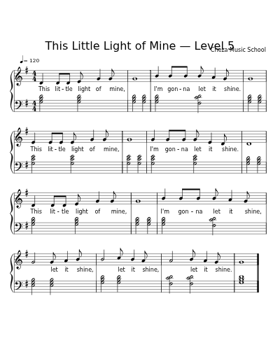 This Little Light of Mine — Level 5