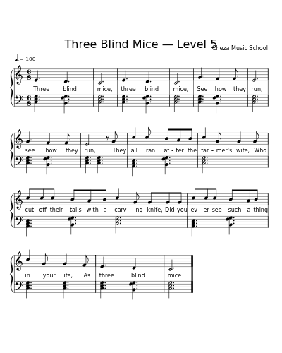 Three Blind Mice — Level 5