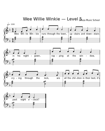 Wee Willie Winkie — Level 5