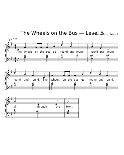 The Wheels on the Bus — Level 5