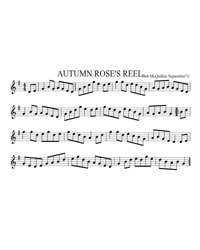 AUTUMN ROSE'S REEL