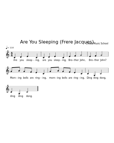 Are You Sleeping (Frere Jacques) preview