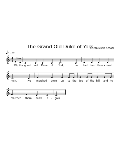 The Grand Old Duke of York