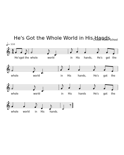 He's Got the Whole World in His Hands preview