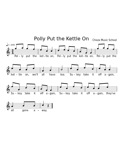Polly Put the Kettle On preview
